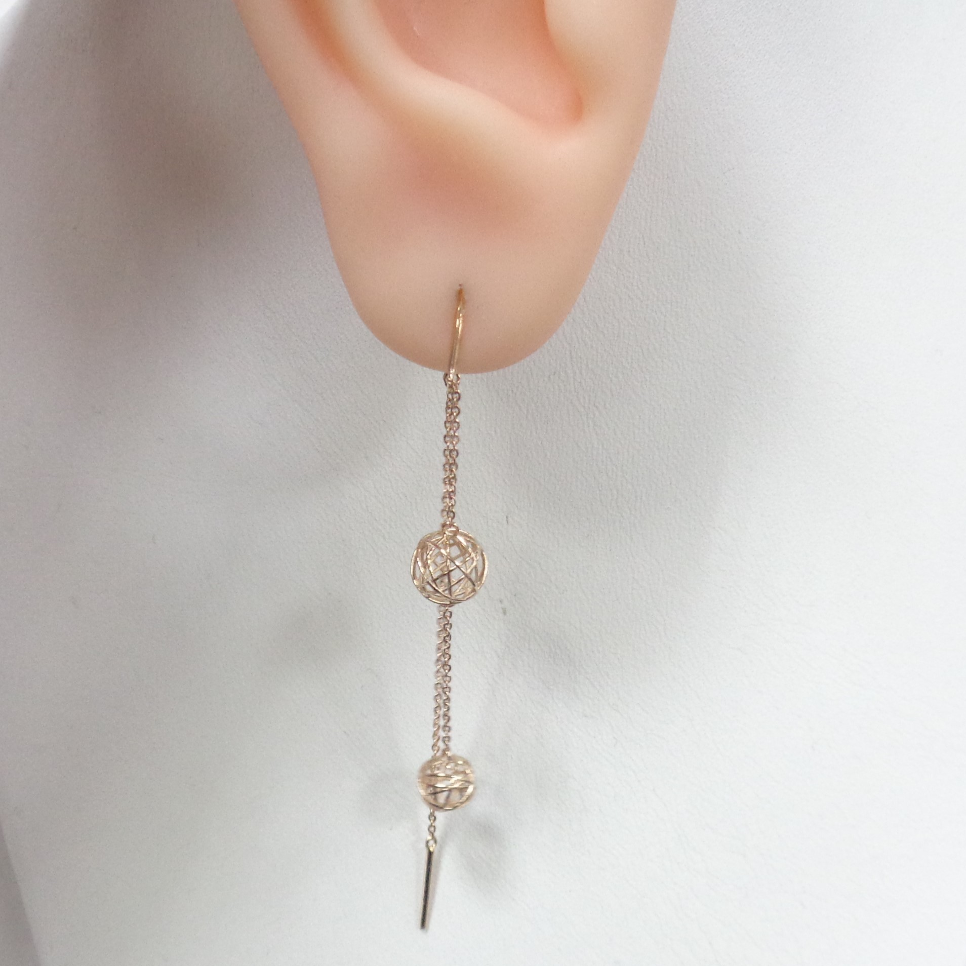 Серьги-протяжки из золота